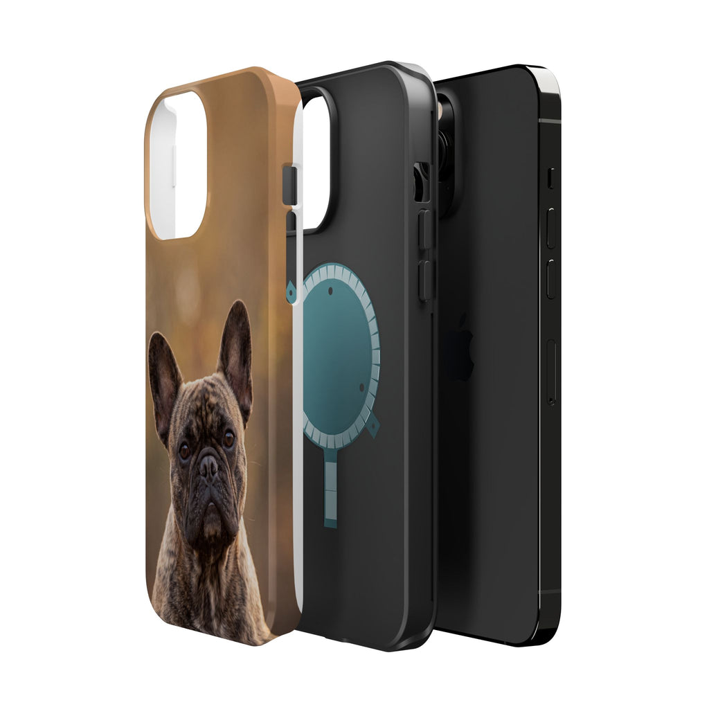 Brindle French Bulldog Phone Case — Impact-Resistant Wireless Charging Cover