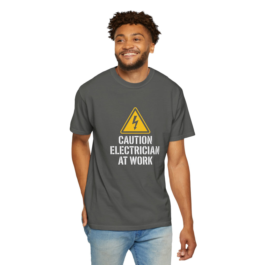 Caution Electrician At Work T-Shirt