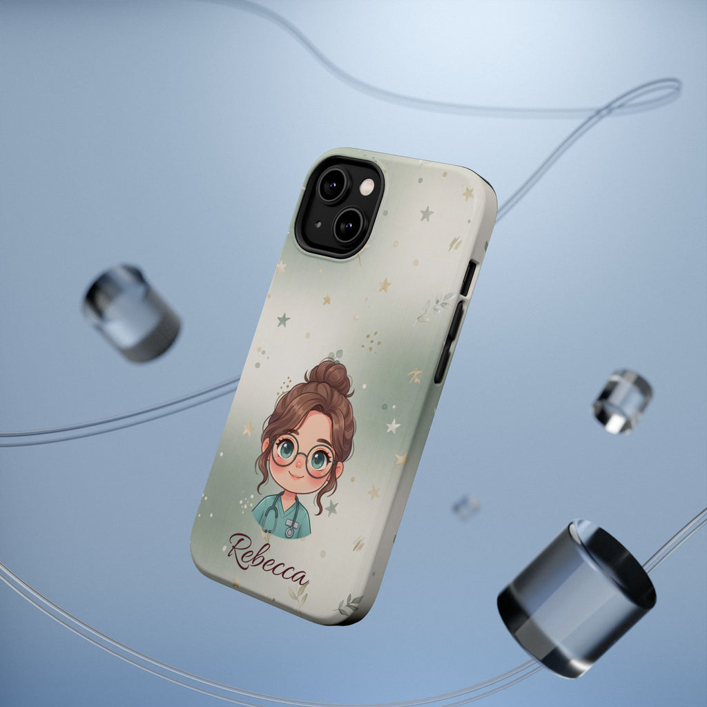 Personalized Starry Nurse Phone Case — Wireless Charging Cover