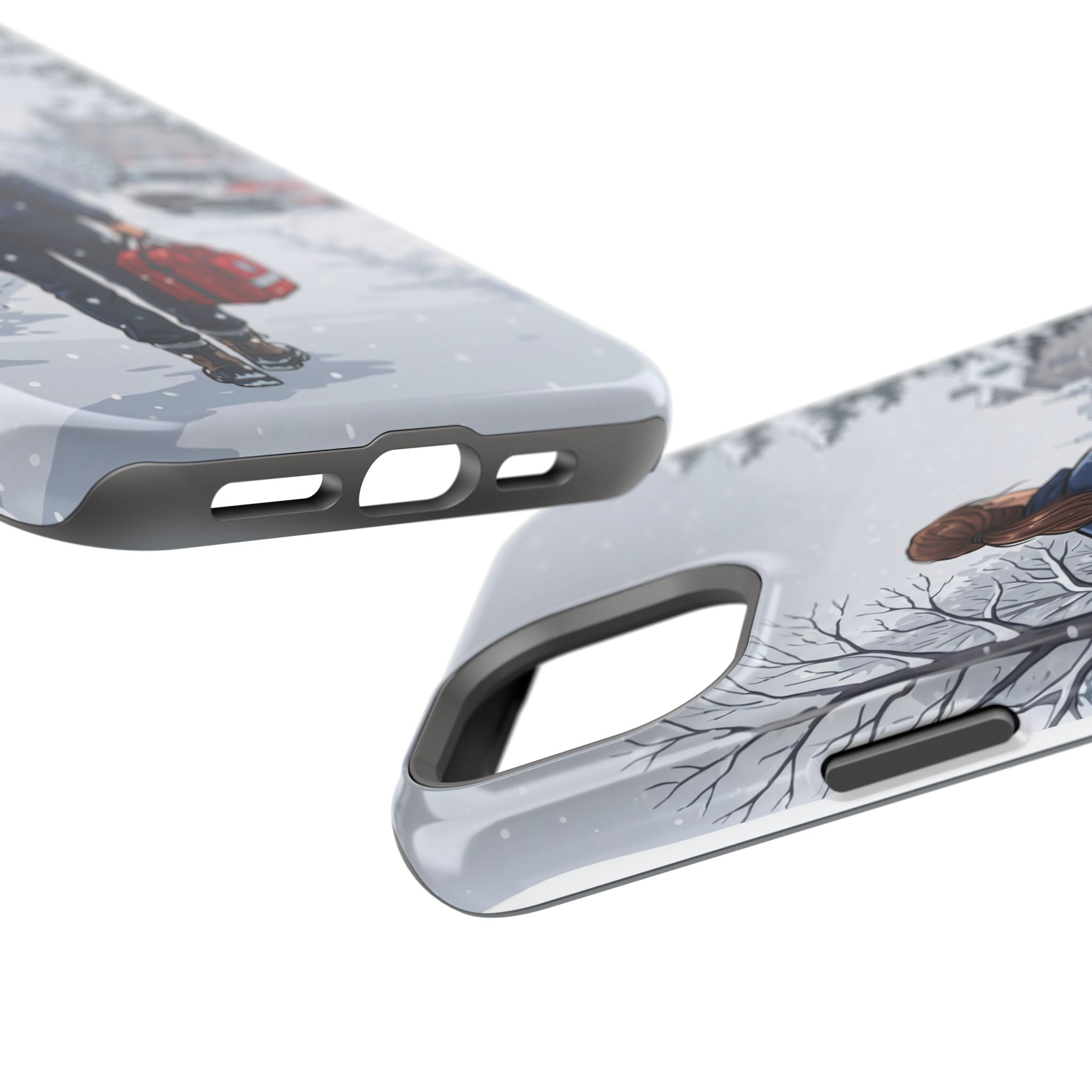 Paramedic/EMT Winter Phone Case — Magnetic Wireless Charging Cover