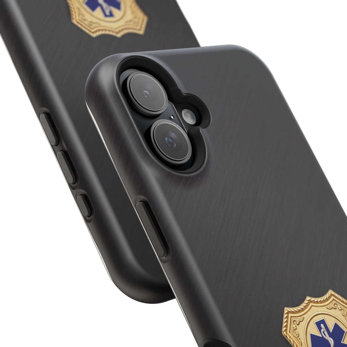 Gold Paramedic Badge Phone Case — Magnetic Wireless Charging Cover