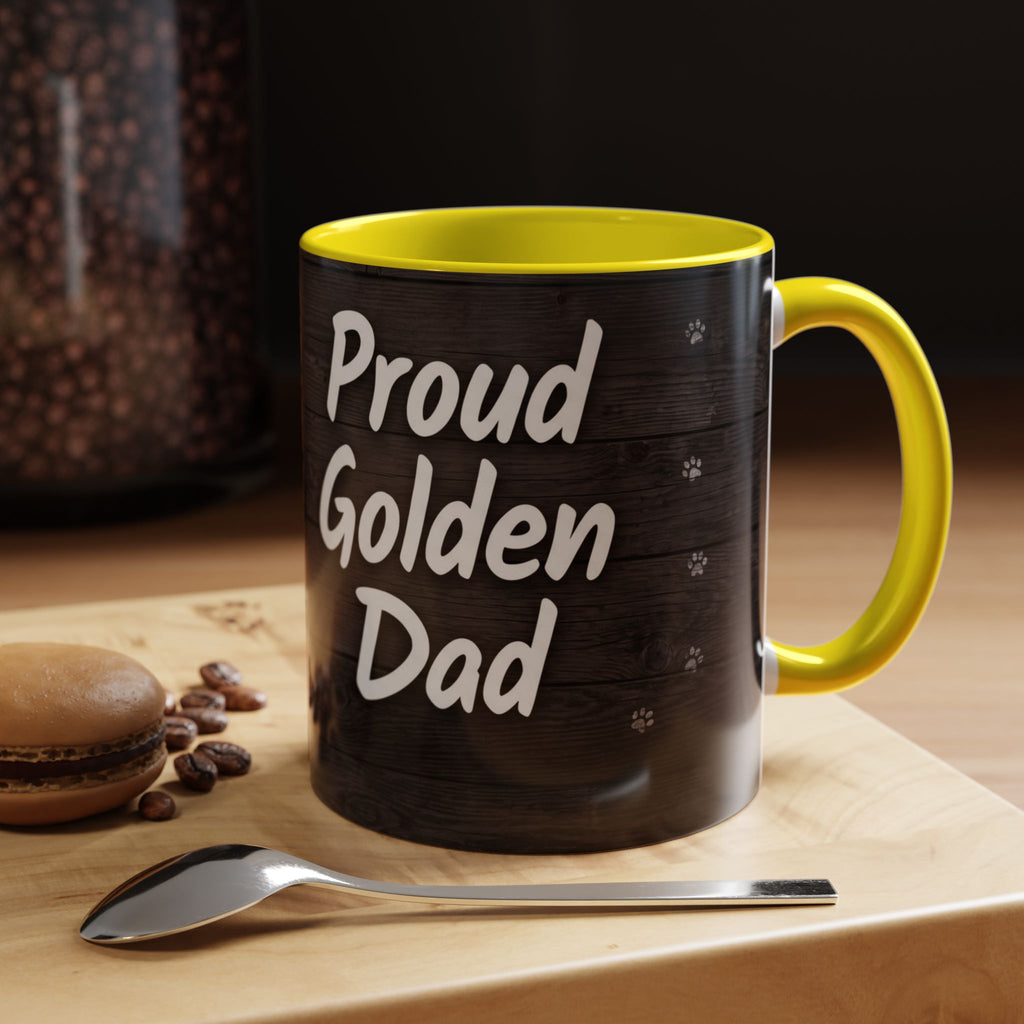 Proud Golden Dad Mug | Golden Retriever Lover Gift | Dog Dad Coffee Mug