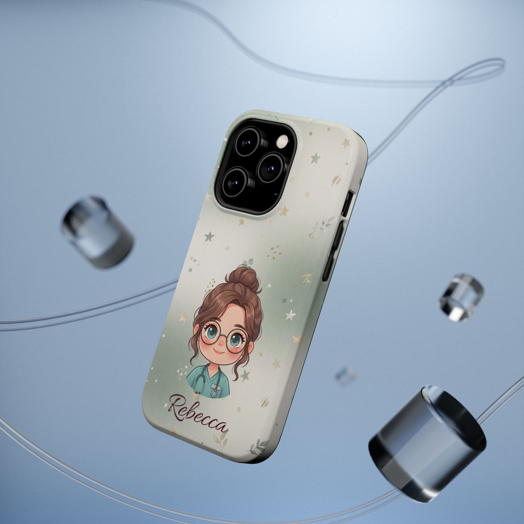 Personalized Starry Nurse Phone Case — Wireless Charging Cover