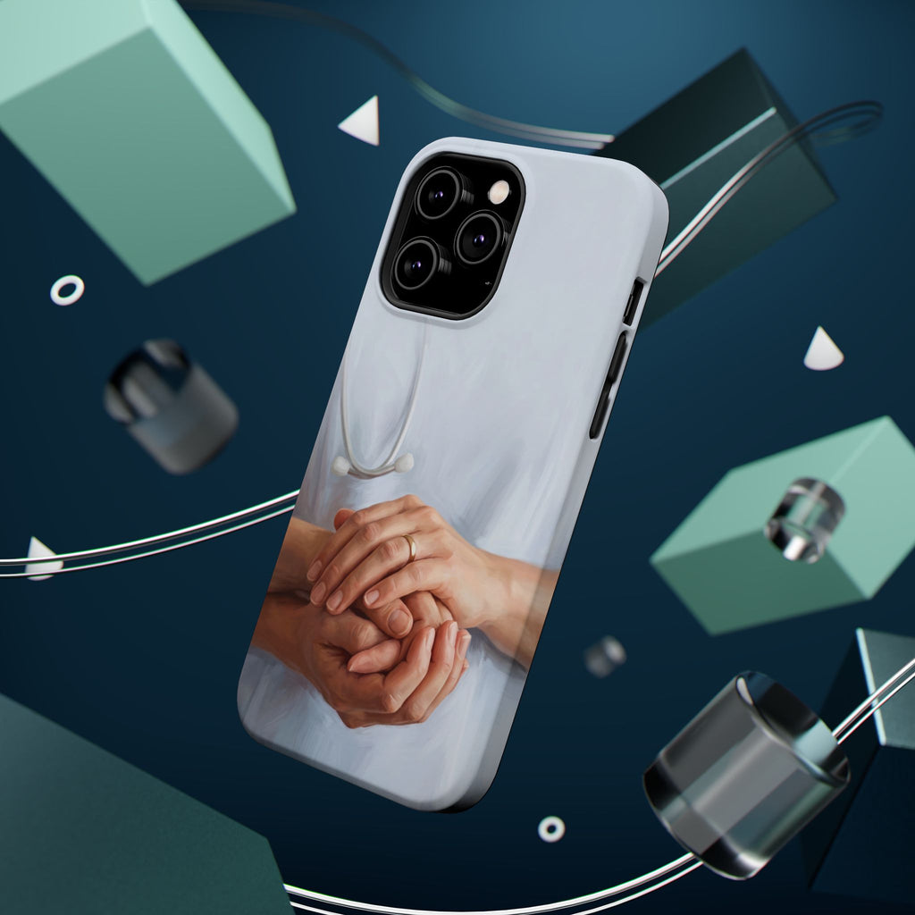 Impact-Resistant Phone Case — Caring Hands Wireless Charging Cover