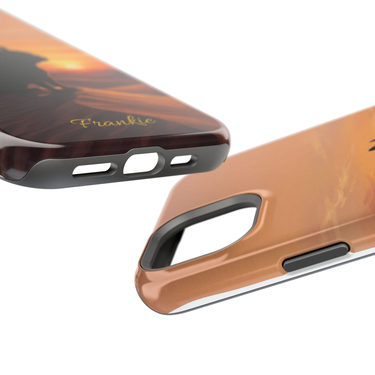 Personalized French Bulldog Desert Sunset Phone Case — Wireless Charging Cover