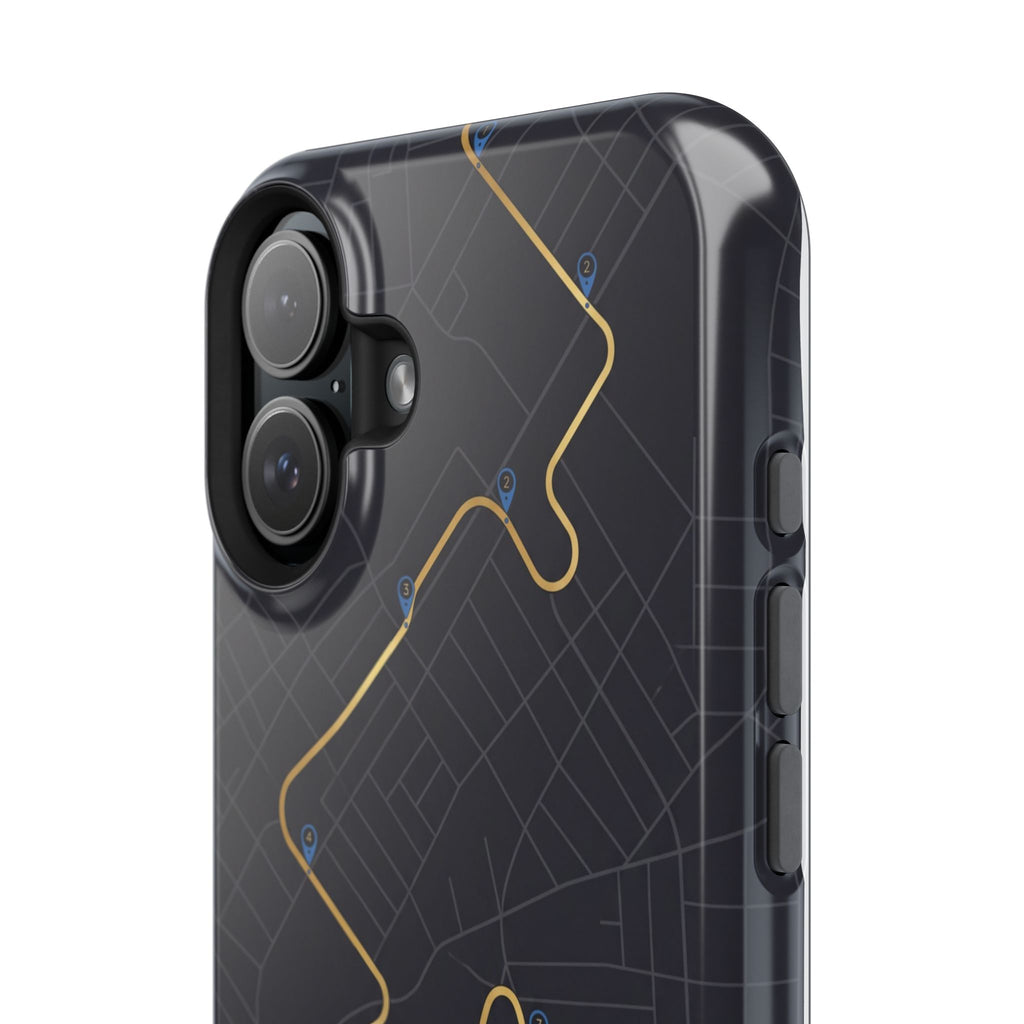 Paramedic/EMT Route Line Phone Case — Magnetic Wireless Charging Cover