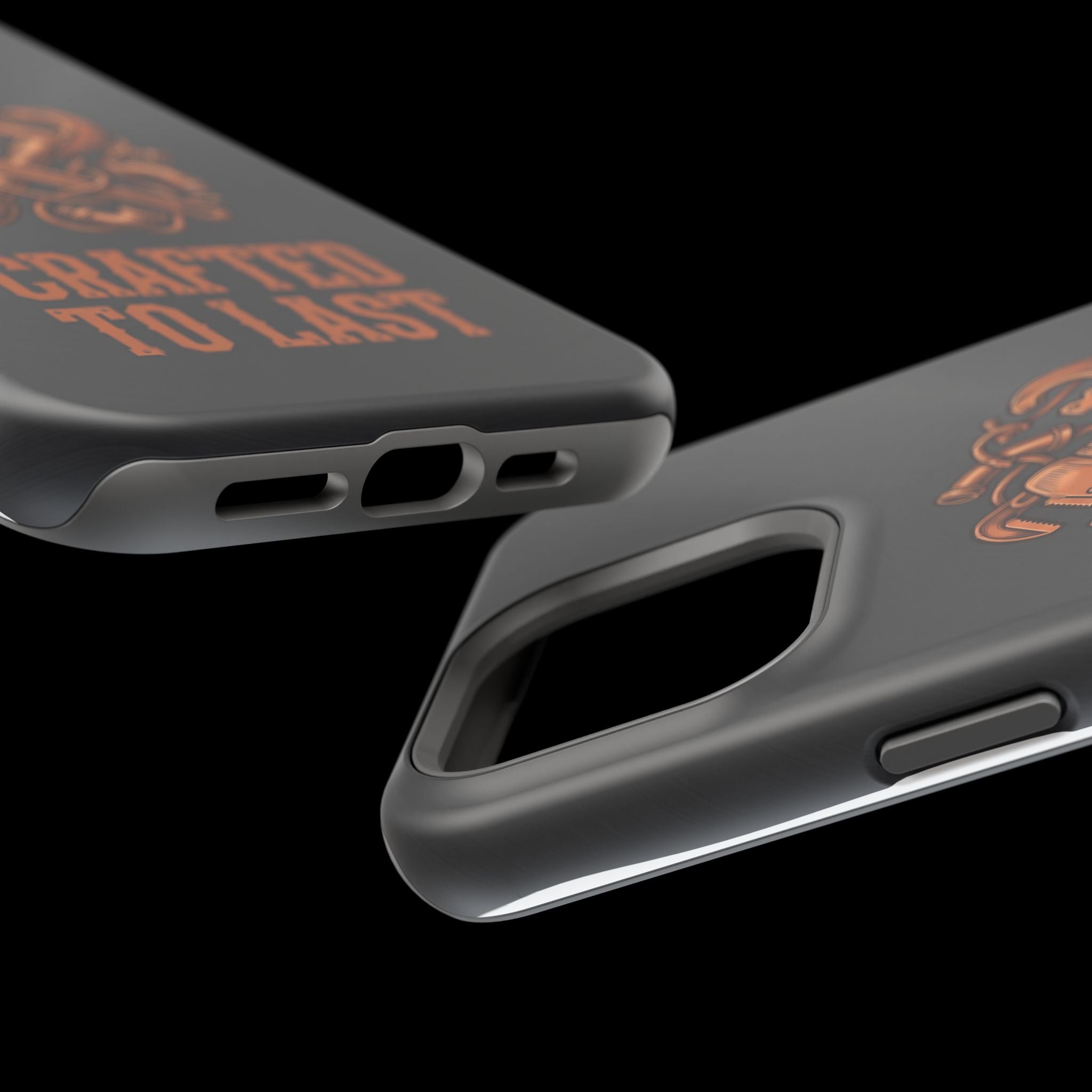 Crafted to Last Phone Case — Crossed Wrenches Wireless Charging Cover