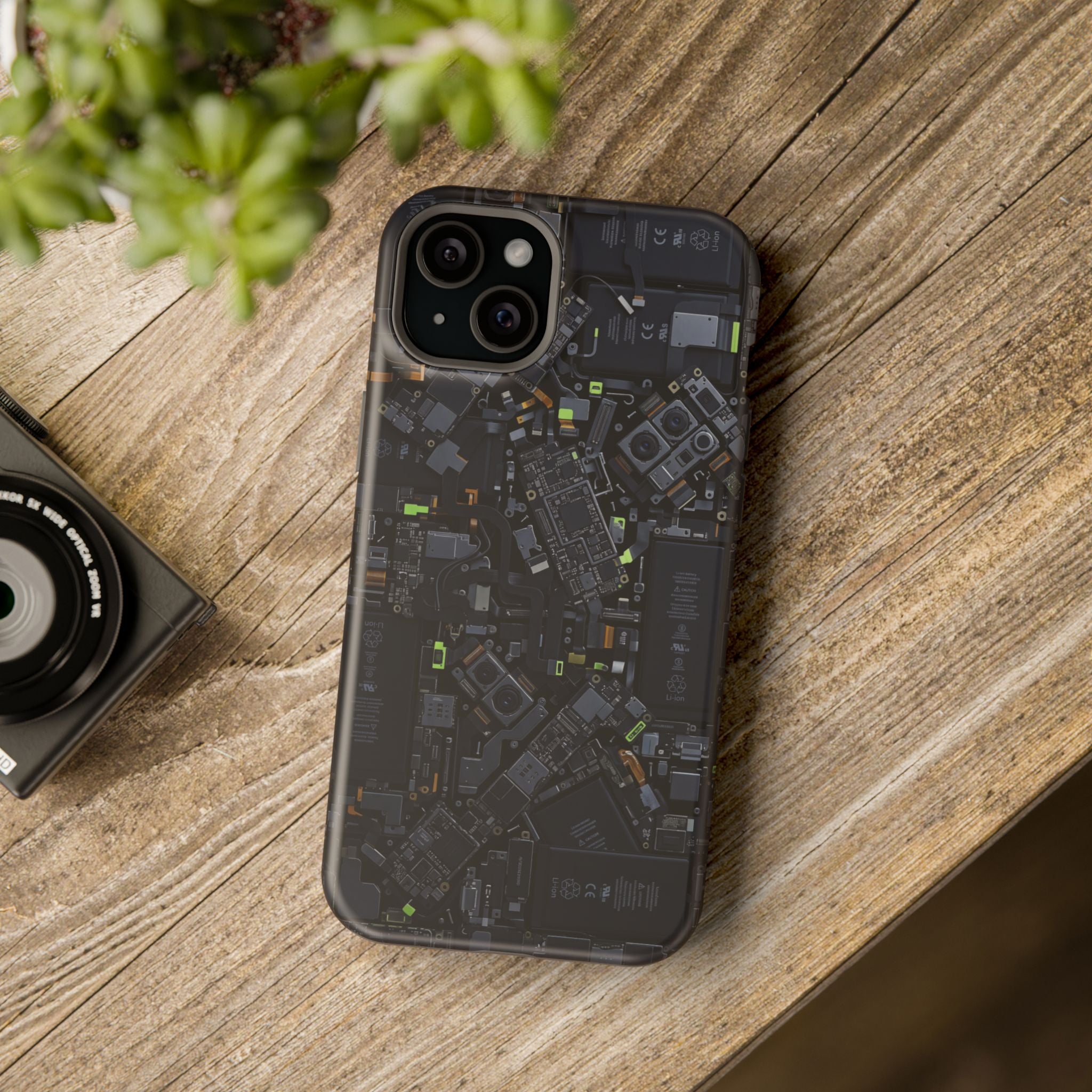Circuit Core Phone Case — Motherboard Print Wireless Charging Cover