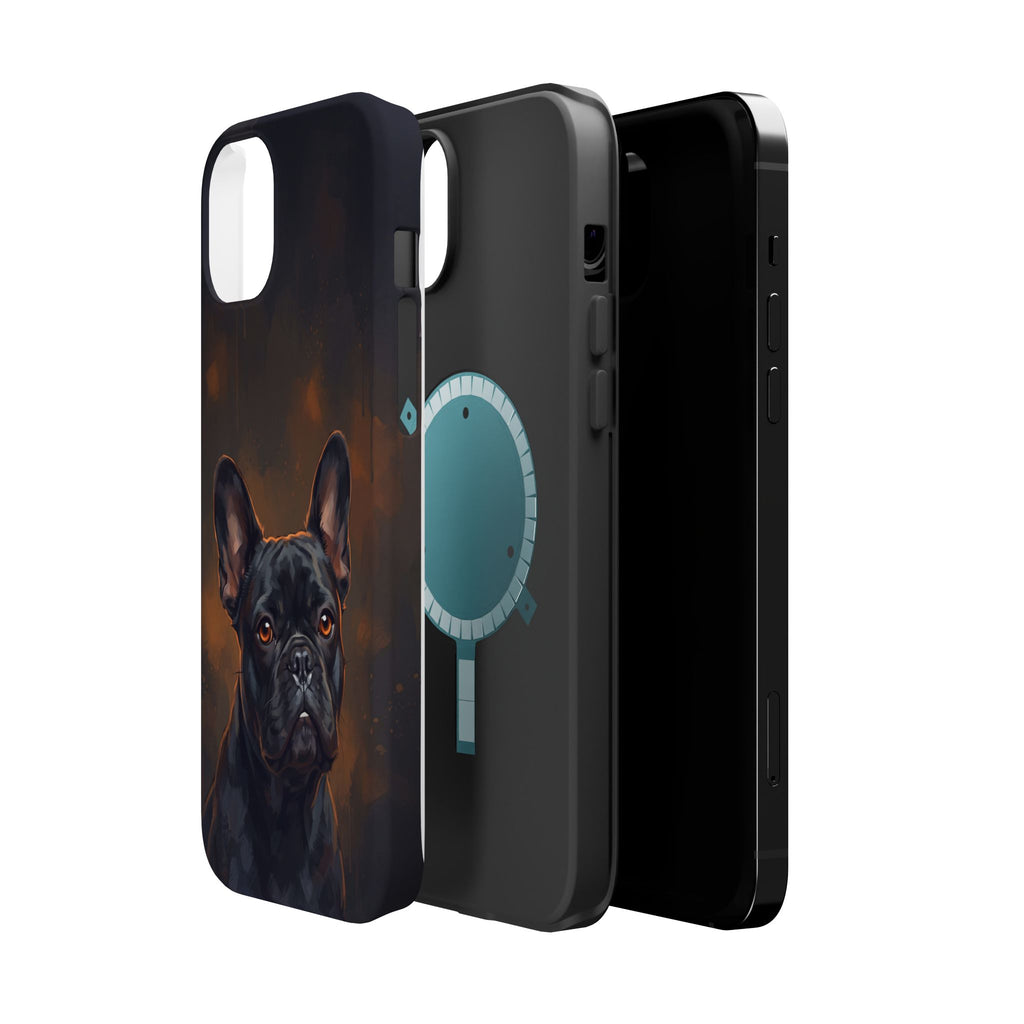 French Bulldog Portrait Phone Case — Impact-Resistant Wireless Charging Cover