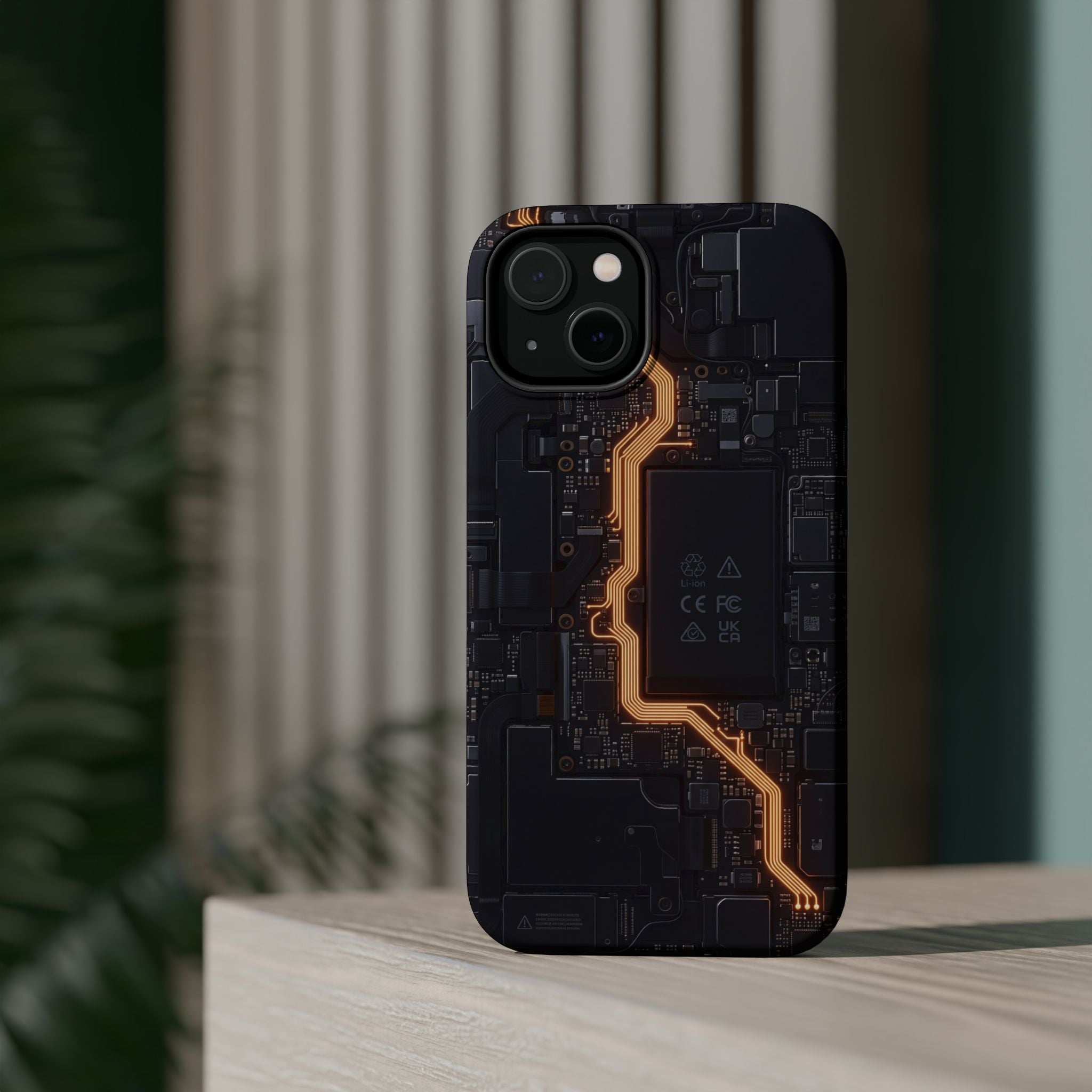 Electrician Circuit Bolt Phone Case — Impact-Resistant Wireless Charging Cover