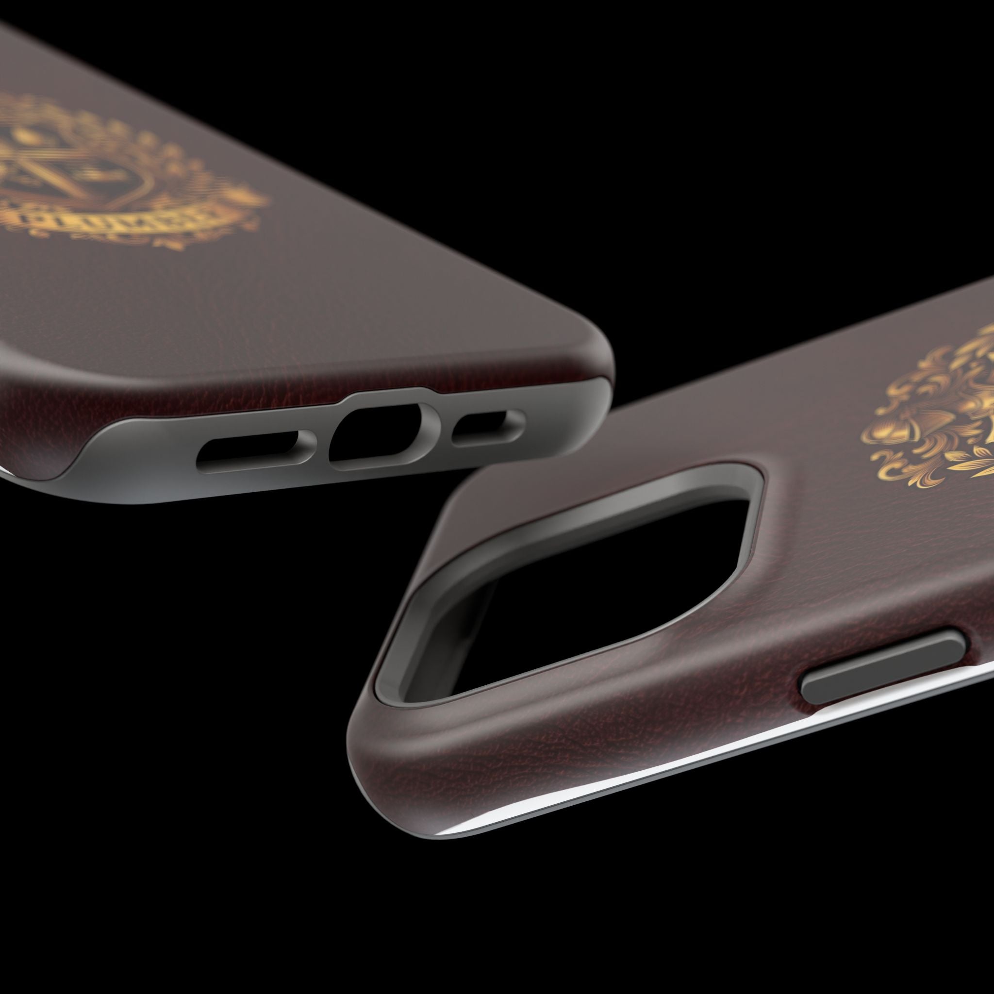 Plumber Crest Phone Case — Heraldic Shield Design Wireless Charging Cover