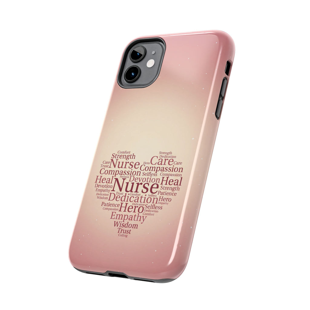 Nurse Heart Word Cloud Phone Case | iPhone & Samsung Galaxy series