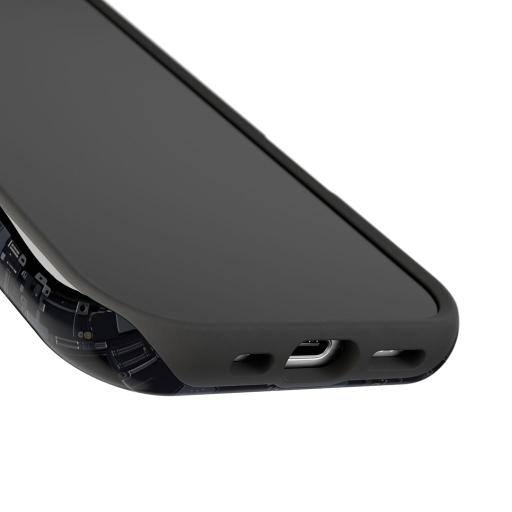 Circuit Core Phone Case — Motherboard Print Wireless Charging Cover
