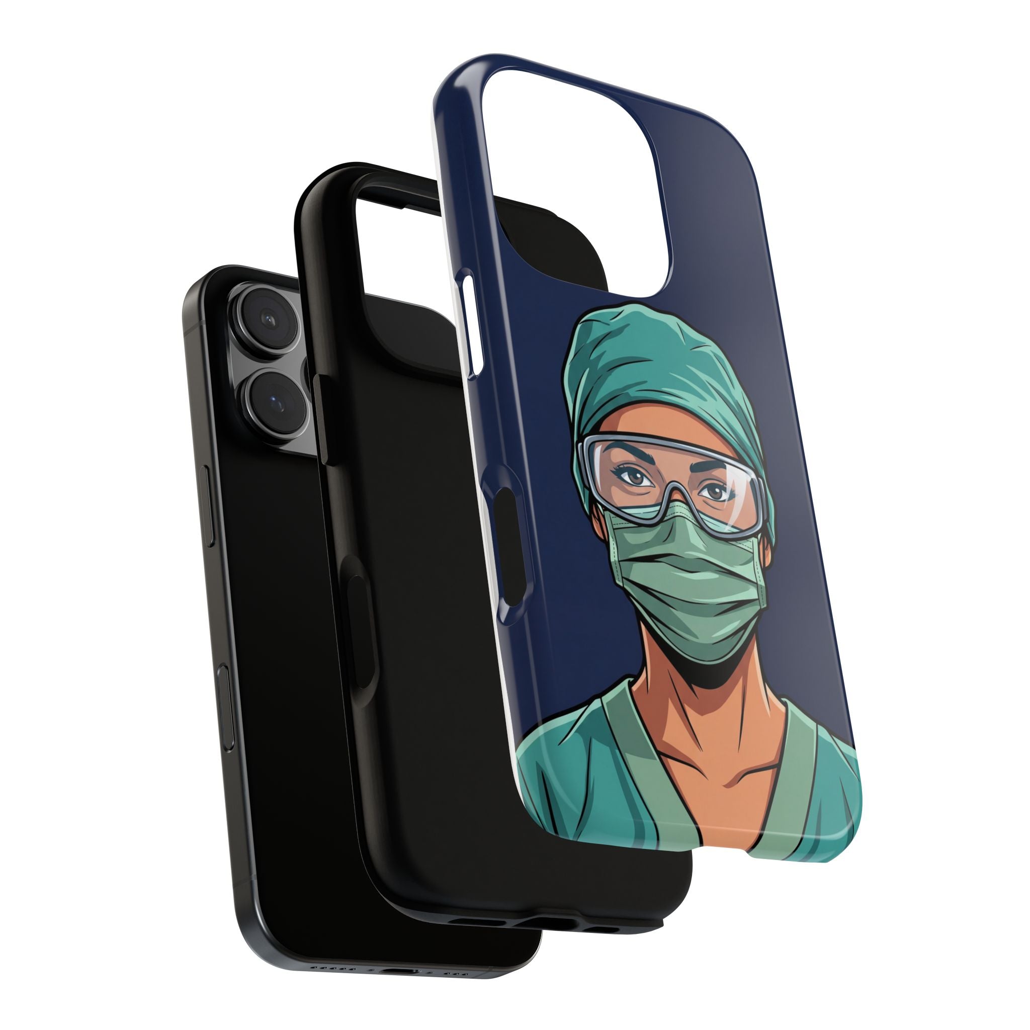 Nurse Illustrated Portrait Phone Case | iPhone & Samsung