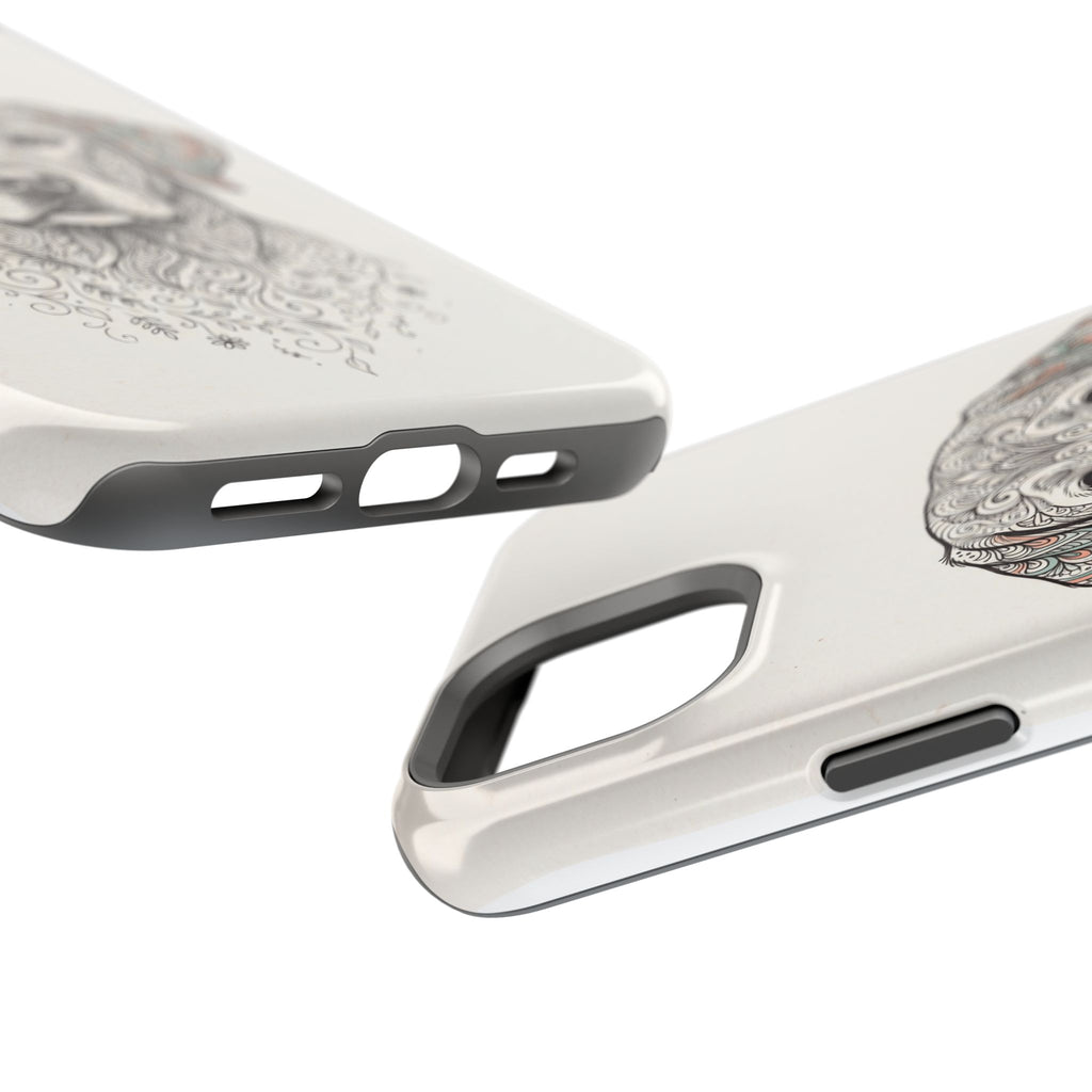 Mandala Labrador Phone Case — Tough Magnetic Case with Wireless Charging