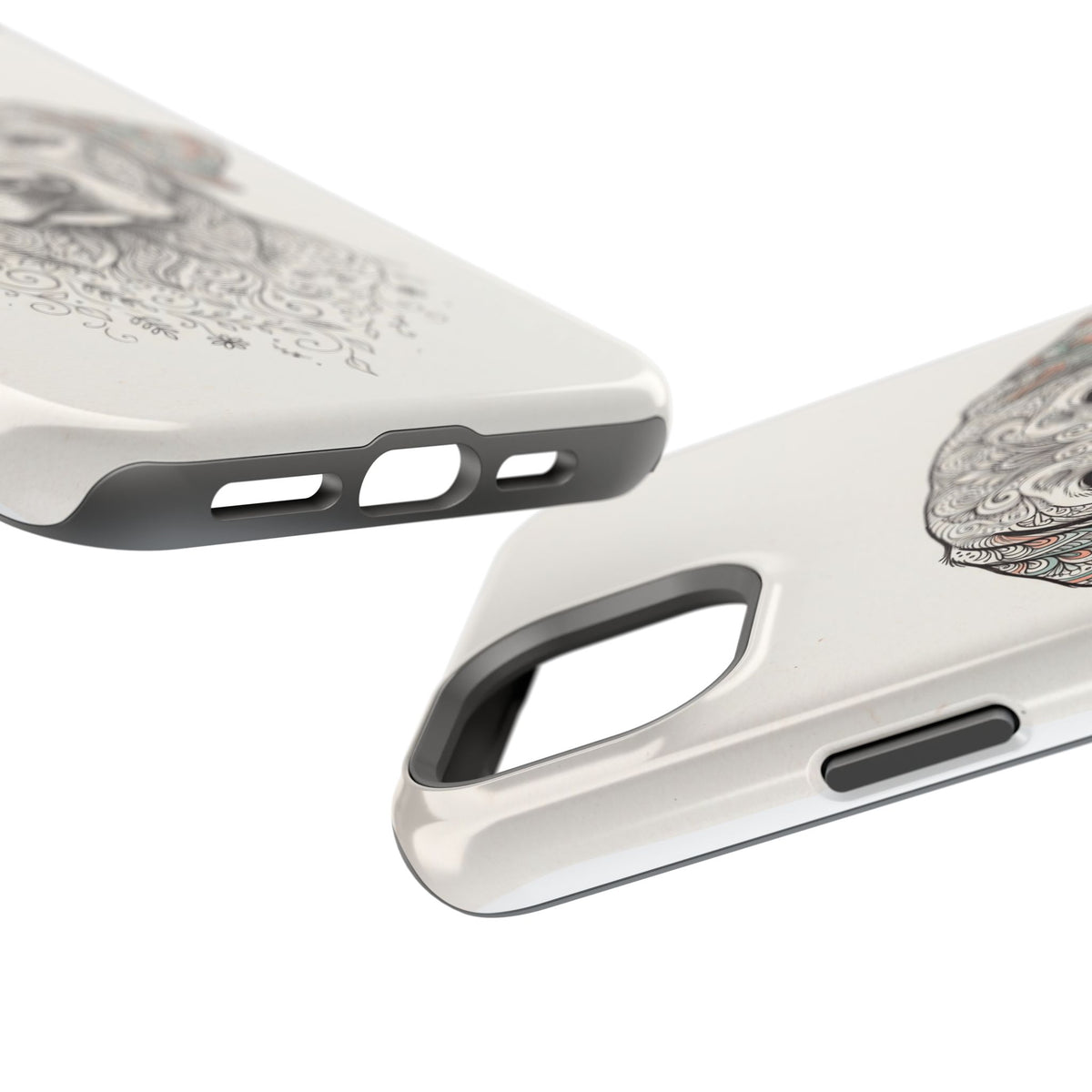 Mandala Labrador Phone Case — Tough Magnetic Case with Wireless Charging