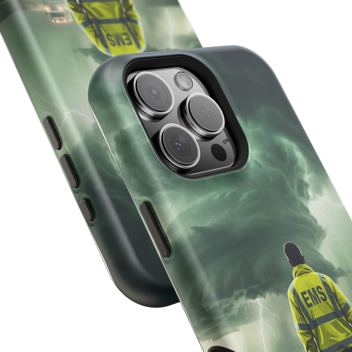 EMS Green Storm Phone Case — Magnetic Wireless Charging Cover