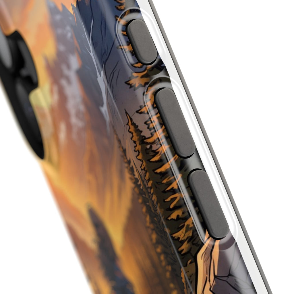 Paramedic/EMT Mountain Phone Case — Magnetic Wireless Charging Cover