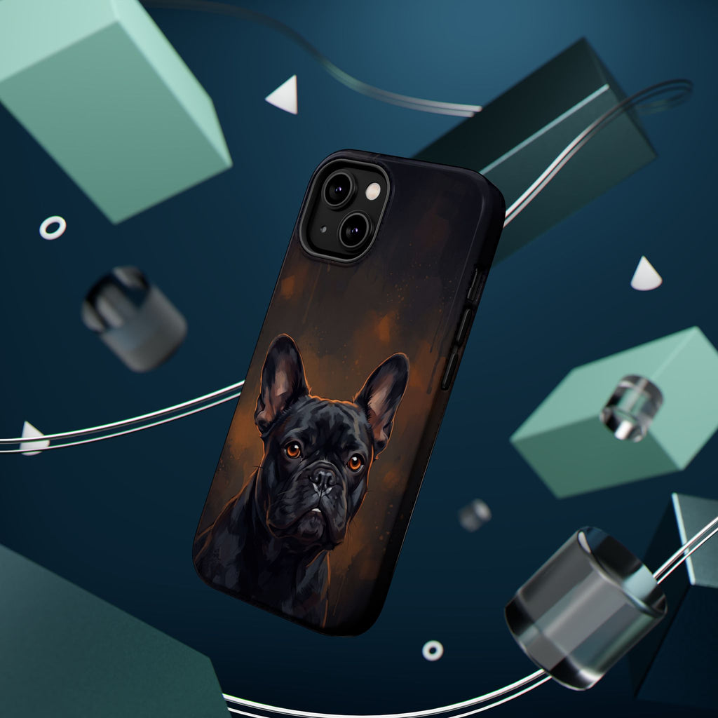 French Bulldog Portrait Phone Case — Impact-Resistant Wireless Charging Cover