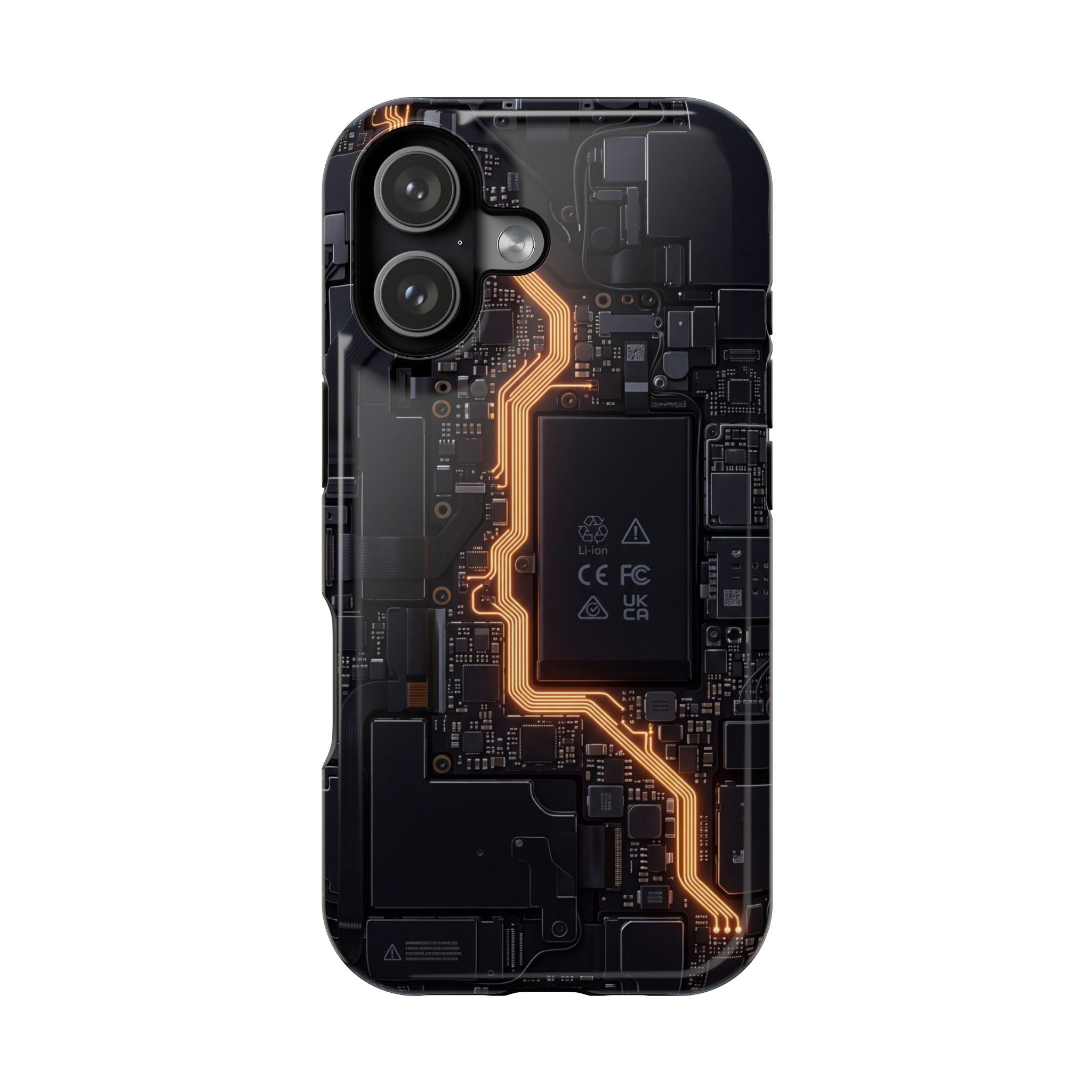 Electrician Circuit Bolt Phone Case — Impact-Resistant Wireless Charging Cover