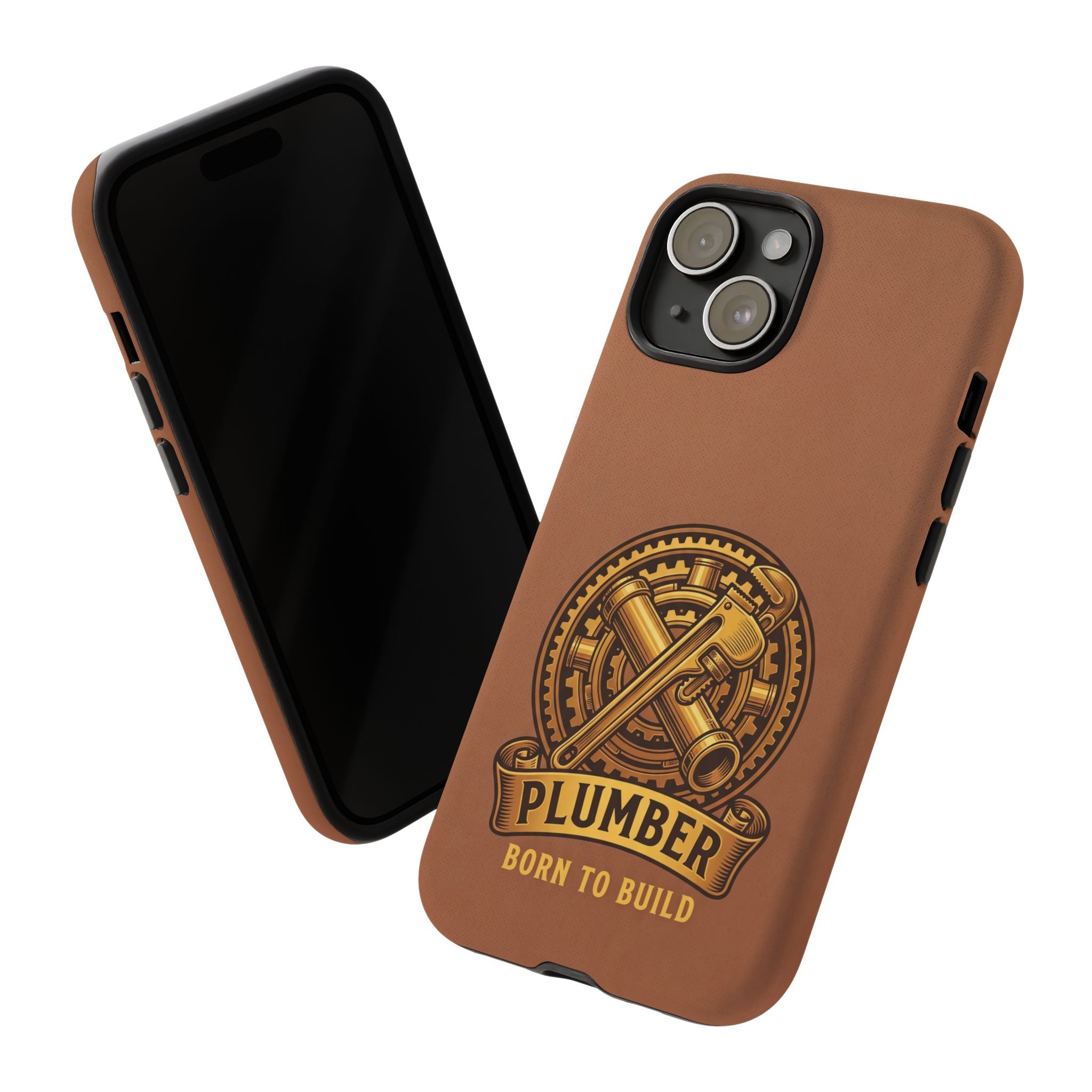 Plumber Born to Build Leather Phone Case - Samsung & iPhone Series