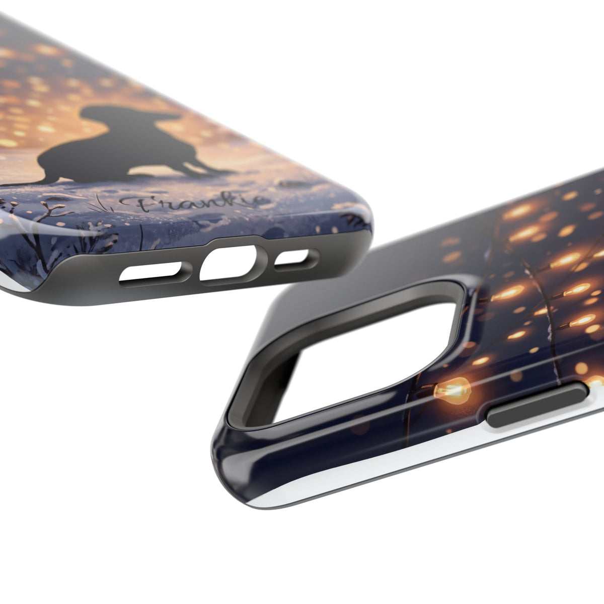 Personalized Dachshund Golden Sparks Phone Case — Wireless Charging Cover