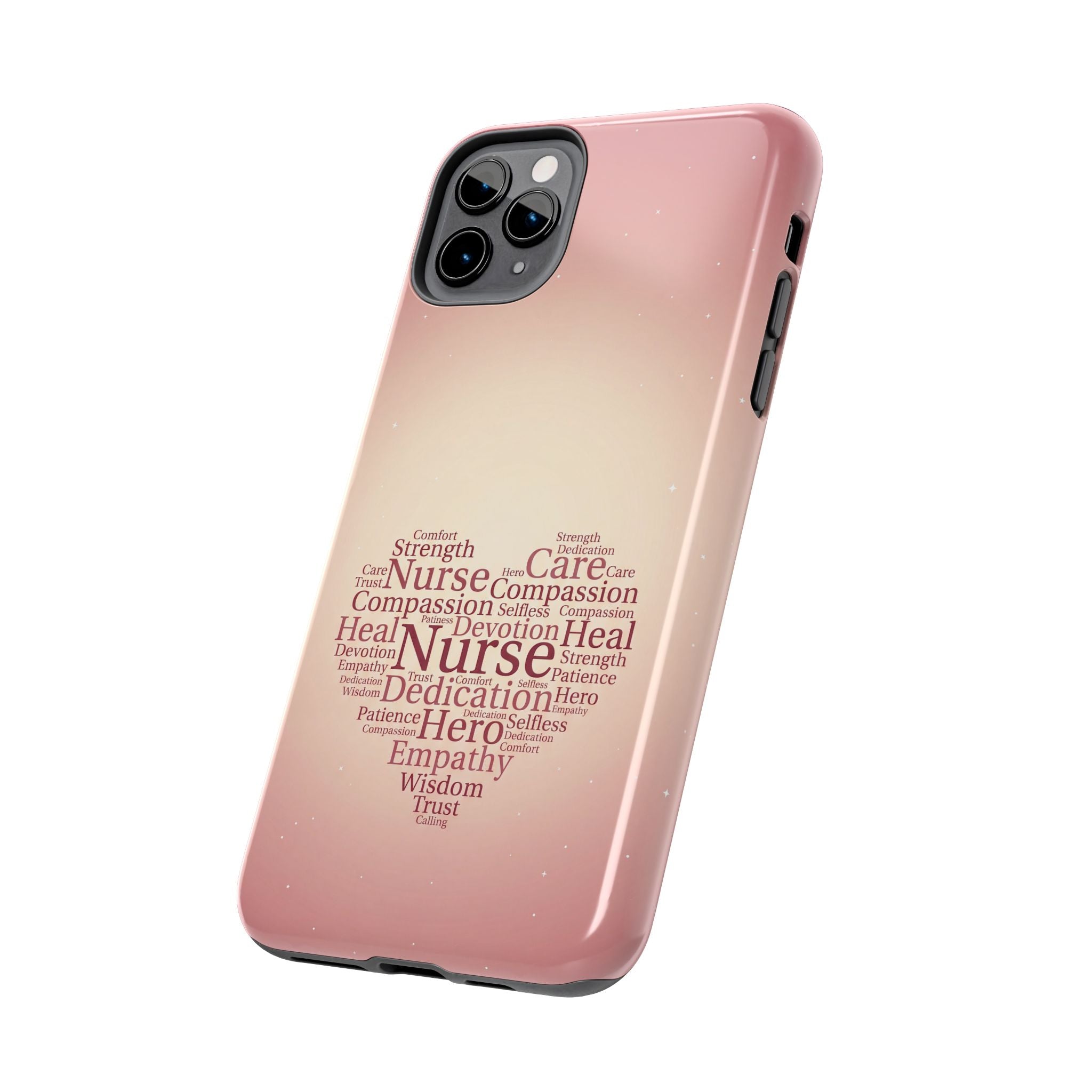 Nurse Heart Word Cloud Phone Case | iPhone & Samsung Galaxy series