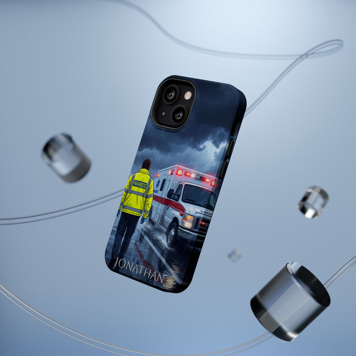 Personalized EMS Storm Phone Case — Wireless Charging Cover