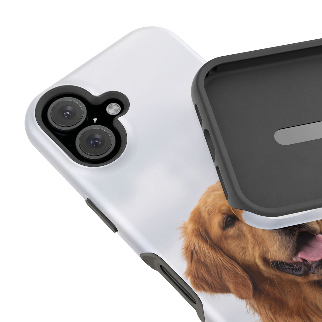 Golden Retriever Phone Case — Impact-Resistant Wireless Charging Cover