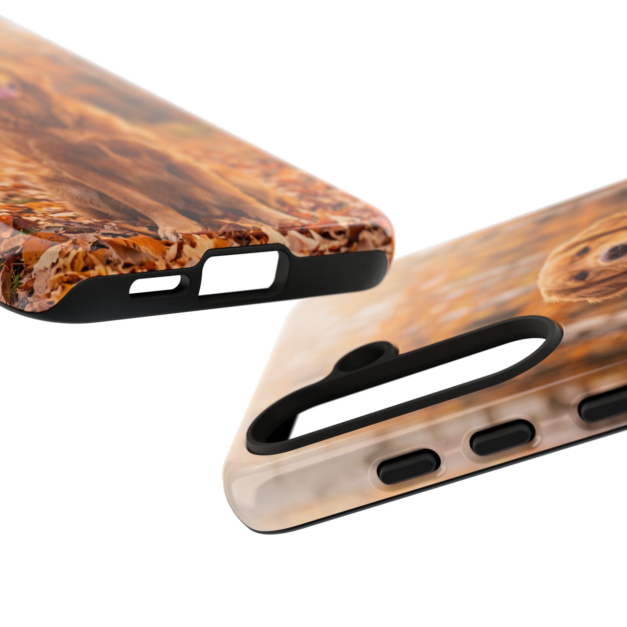 Golden Retriever Autumn Forest Phone Case | Happy Dog in Fall Foliage | Samsung & iPhone