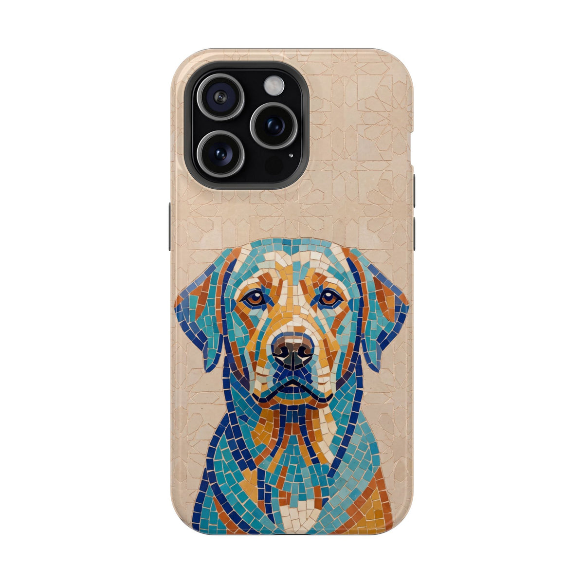 Colorful Labrador Art Phone Case — Tough Magnetic Case with Wireless Charging
