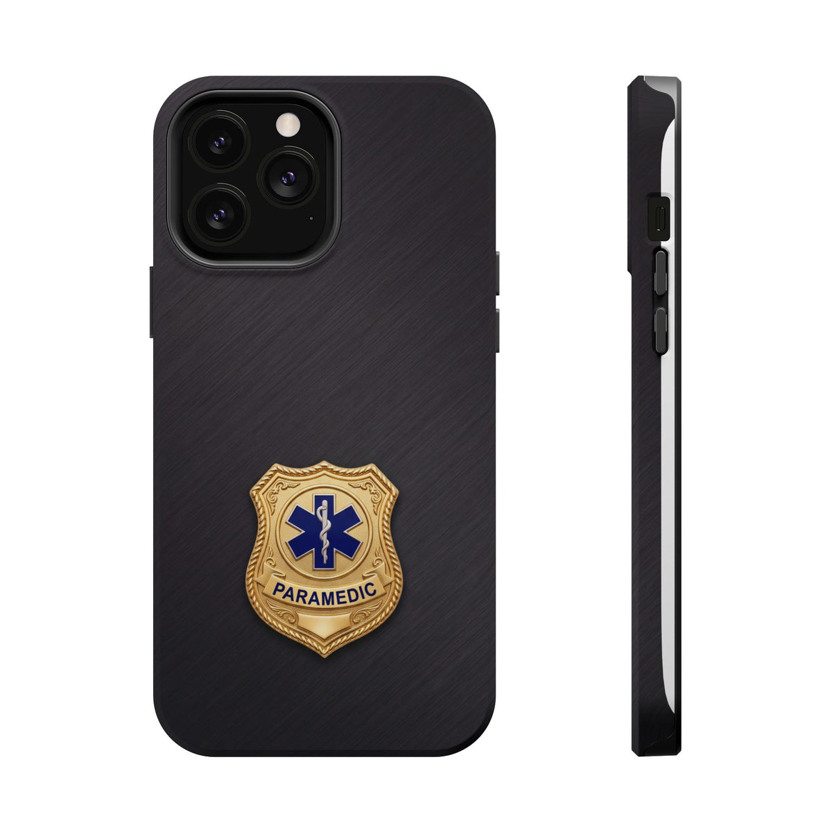 Gold Paramedic Badge Phone Case — Magnetic Wireless Charging Cover