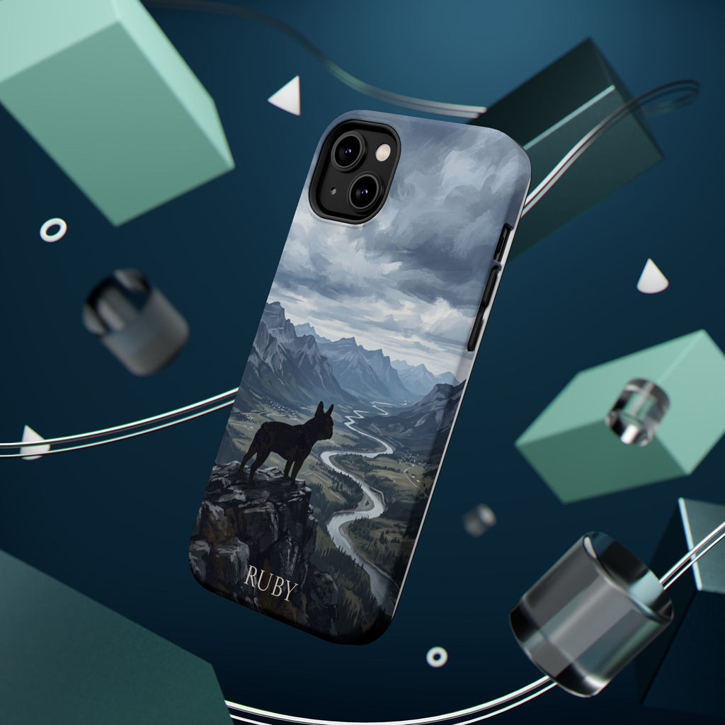 Personalized French Bulldog Mountain Valley Phone Case — Wireless Charging Cover