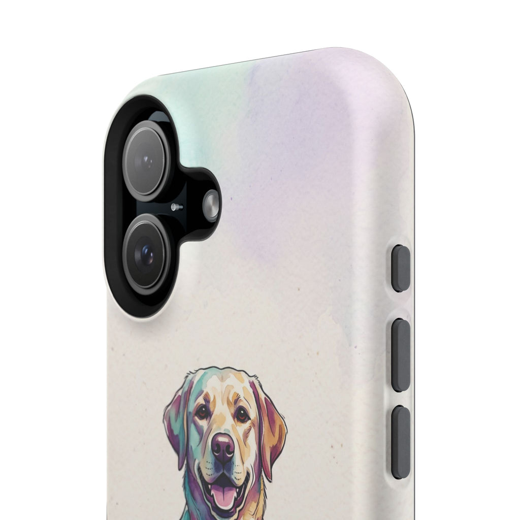 Watercolor Labrador Phone Case — Tough Magnetic Case with Wireless Charging