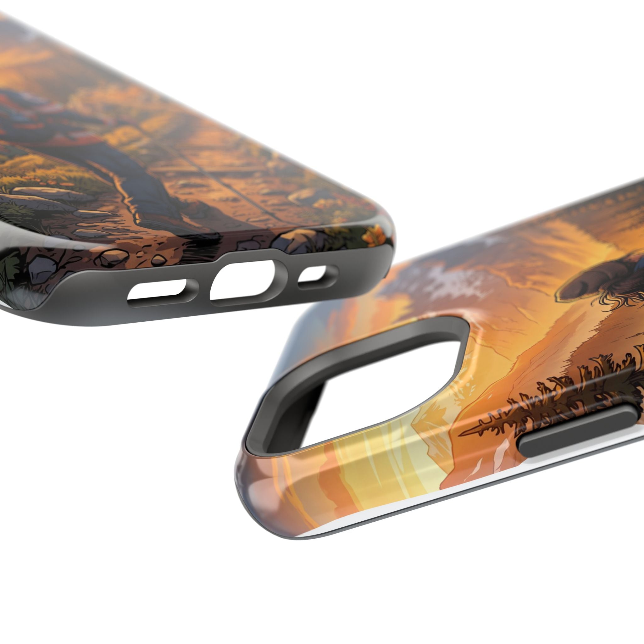 Paramedic/EMT Mountain Phone Case — Magnetic Wireless Charging Cover