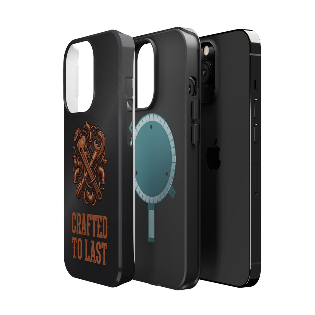 Crafted to Last Phone Case — Crossed Wrenches Wireless Charging Cover