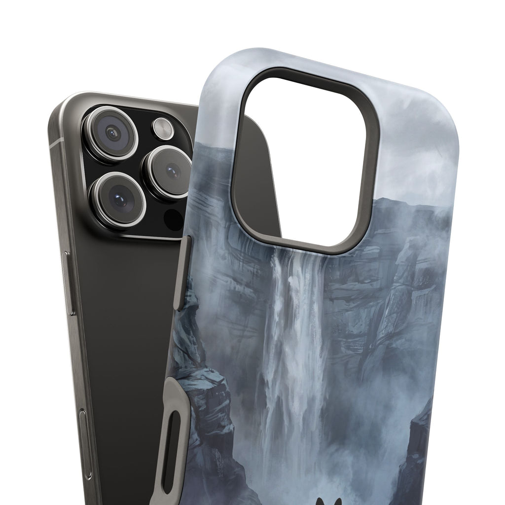 Personalized French Bulldog Misty Waterfall Phone Case — Wireless Charging Cover