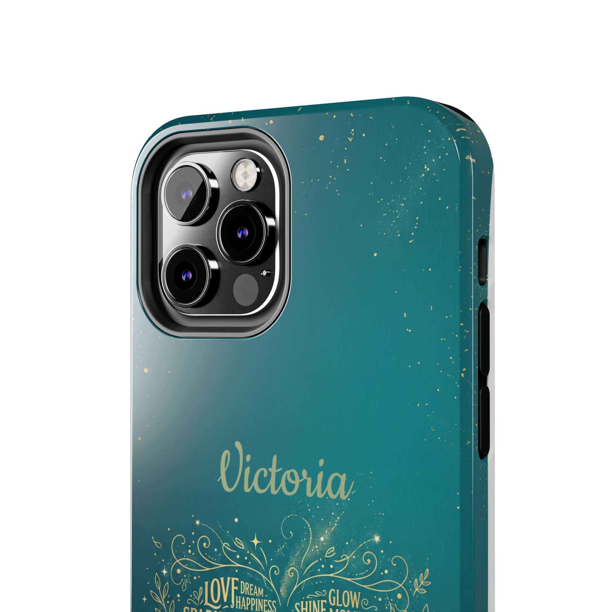 Personalized Teacher Phone Case — Custom Name Heart Word Art Design