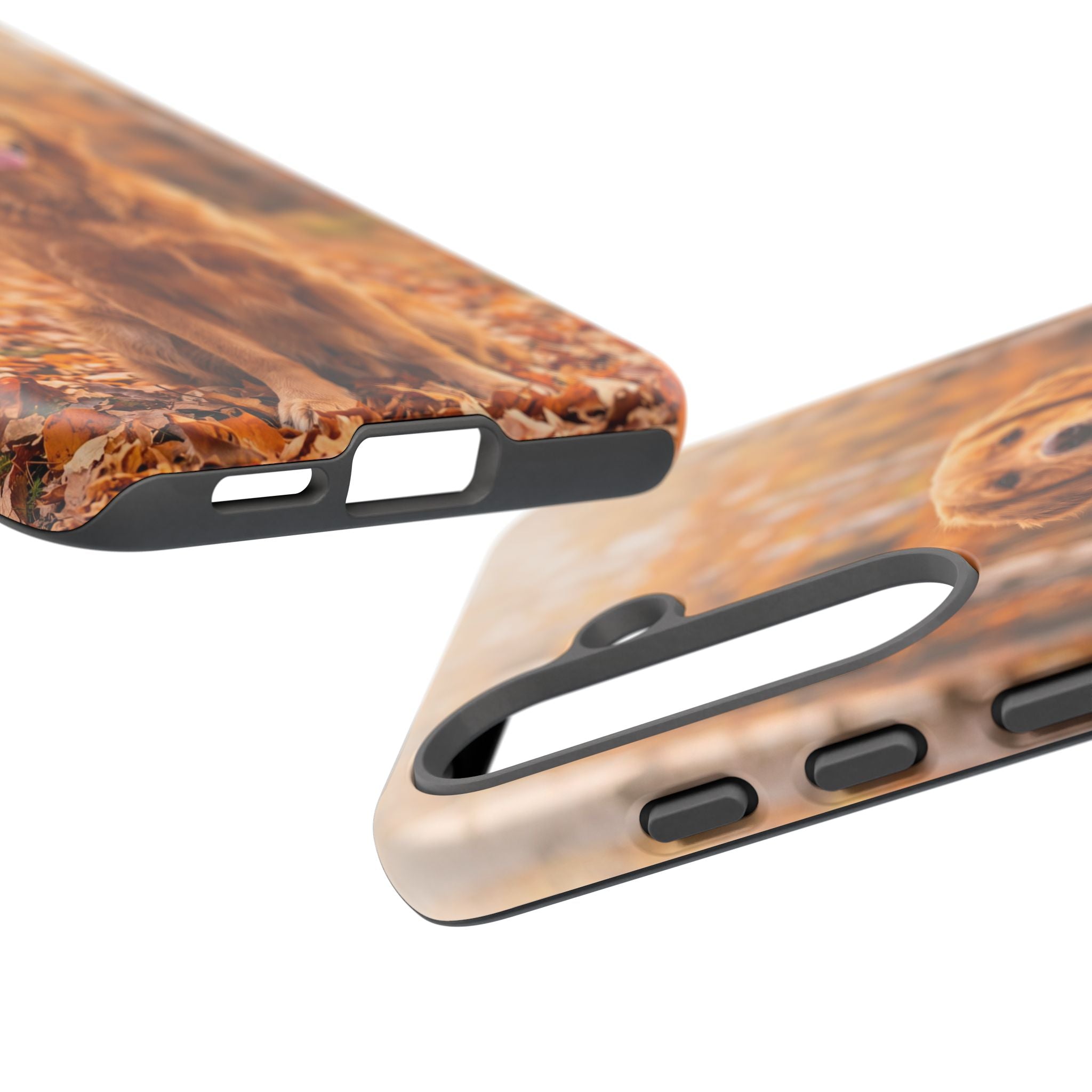 Golden Retriever Autumn Forest Phone Case | Happy Dog in Fall Foliage | Samsung & iPhone