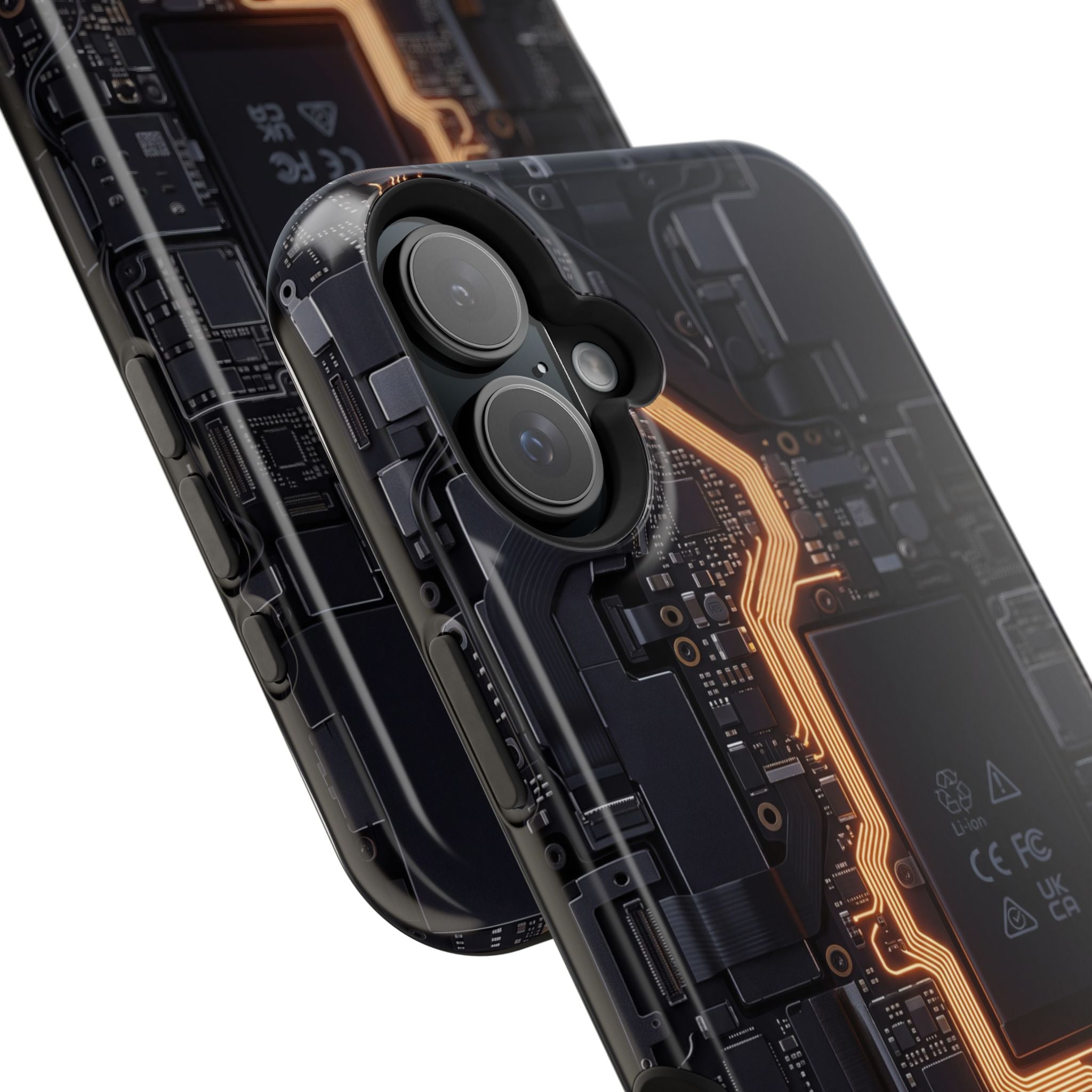 Electrician Circuit Bolt Phone Case — Impact-Resistant Wireless Charging Cover