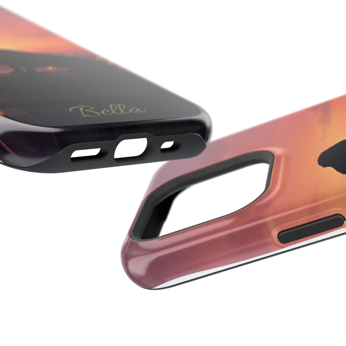 Personalized Dachshund Rooftop Sunset Phone Case — Wireless Charging Cover