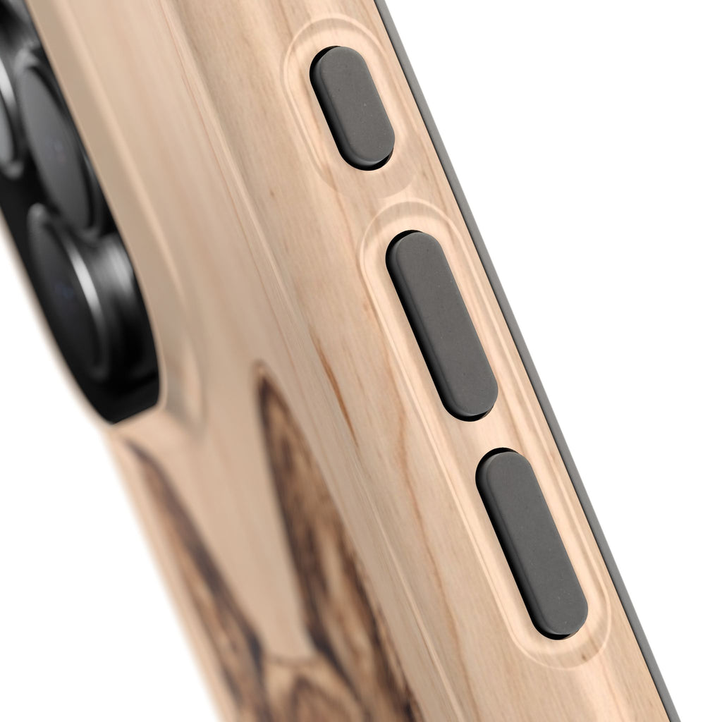 German Shepherd Phone Case | Pyrography Art — Tough Magnetic Case with Wireless Charging