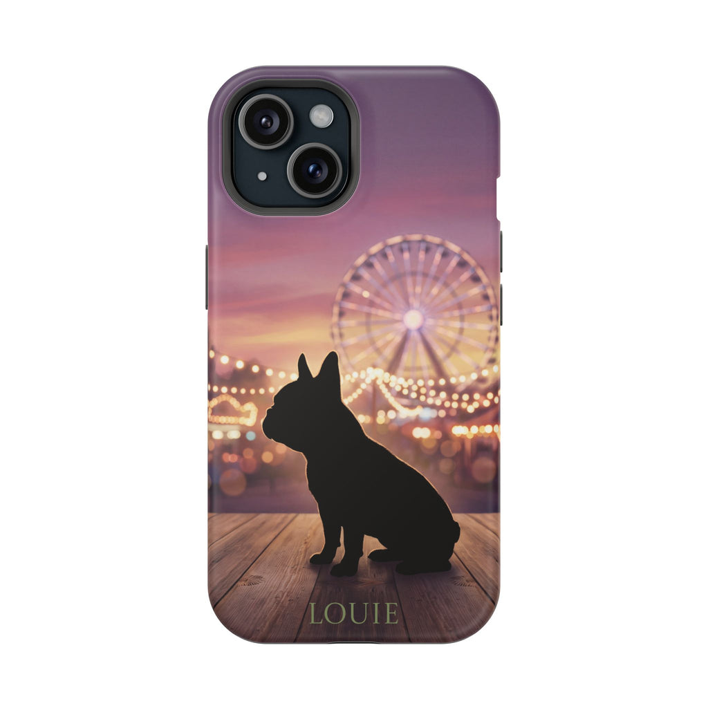 Personalized French Bulldog Carnival Nights Phone Case — Wireless Charging Cover