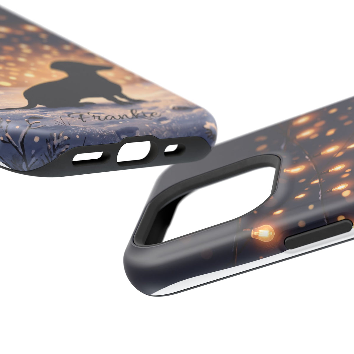 Personalized Dachshund Golden Sparks Phone Case — Wireless Charging Cover