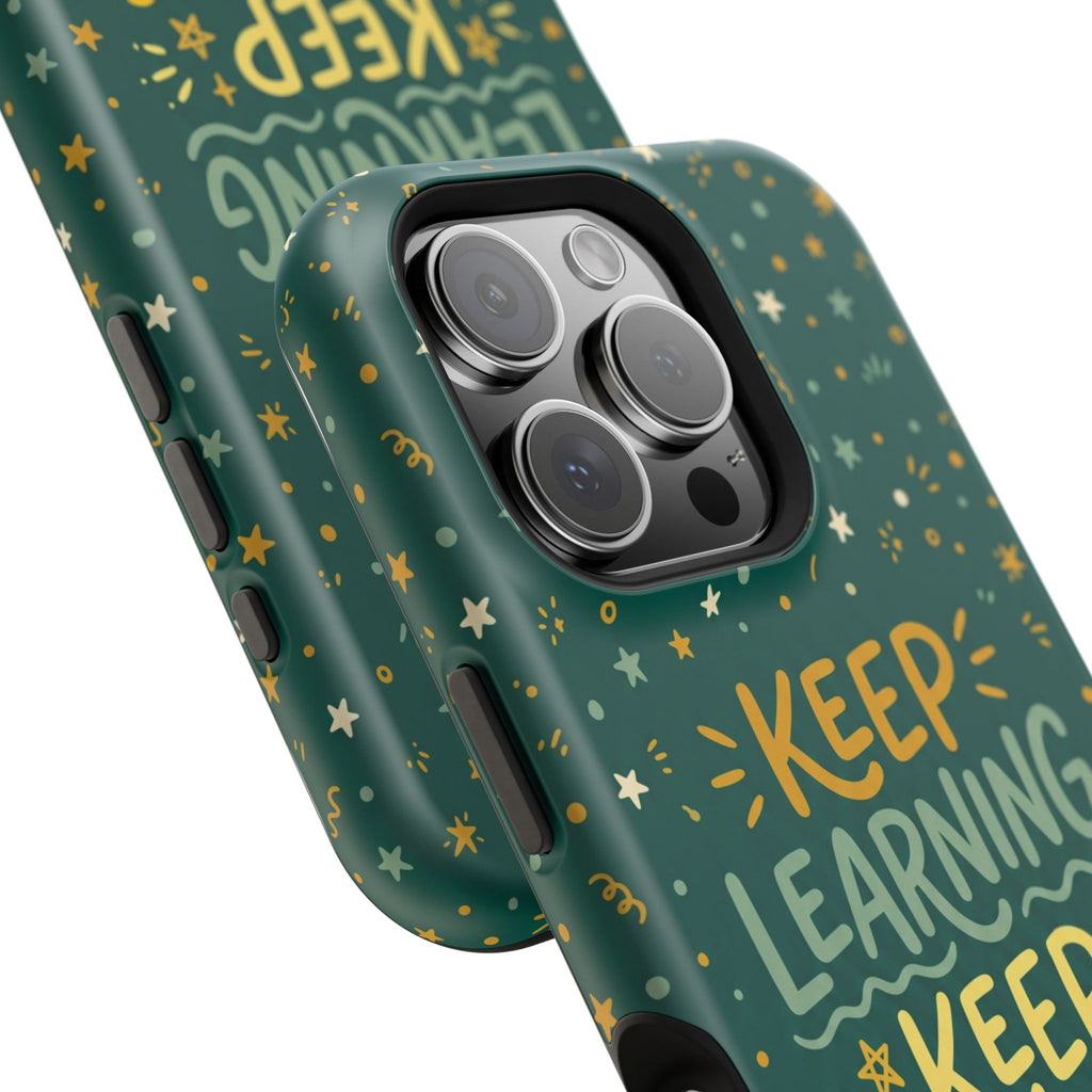 Keep Learning Keep Growing Teacher Phone Case — Wireless Charging Cover