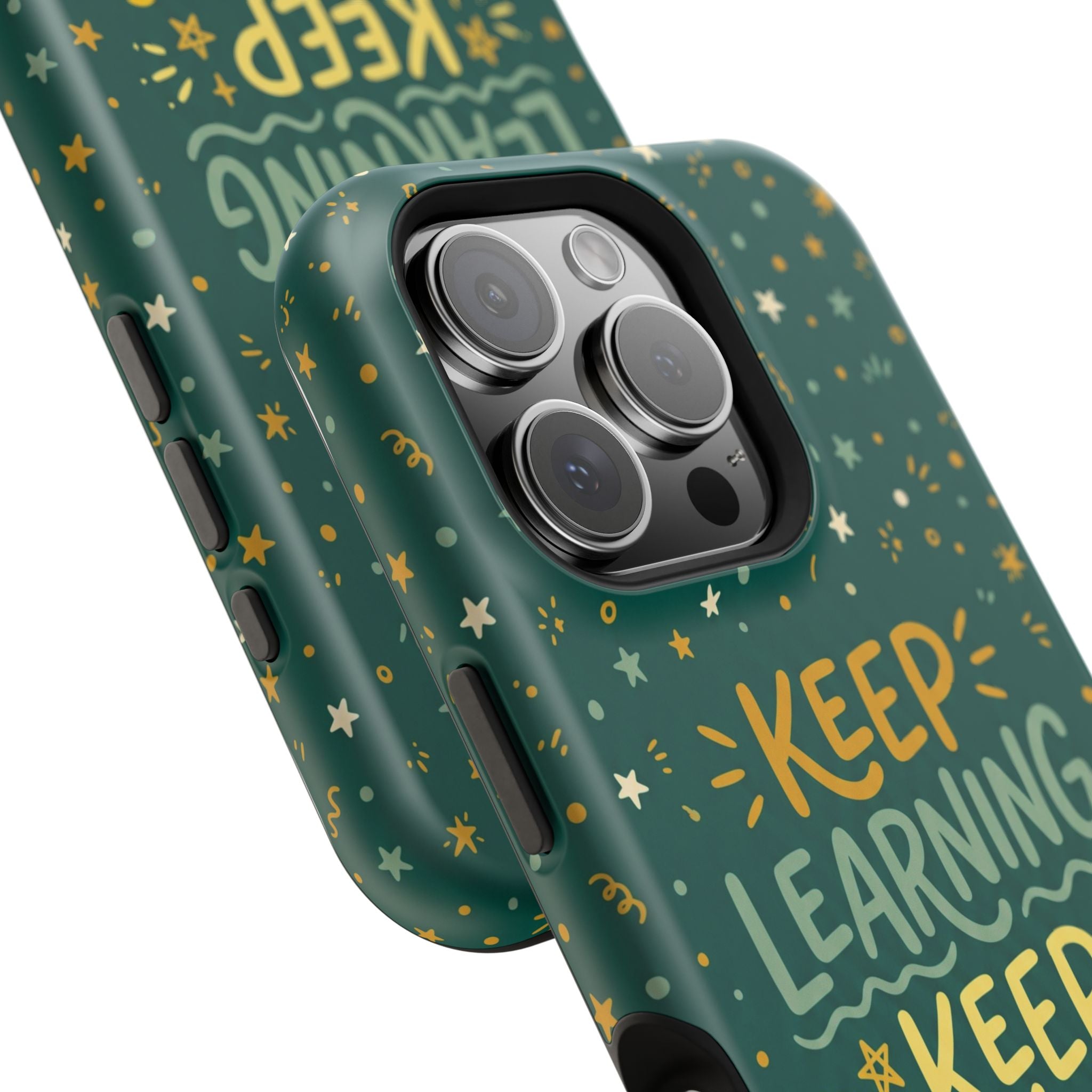 Keep Learning Keep Growing Teacher Phone Case — Wireless Charging Cover