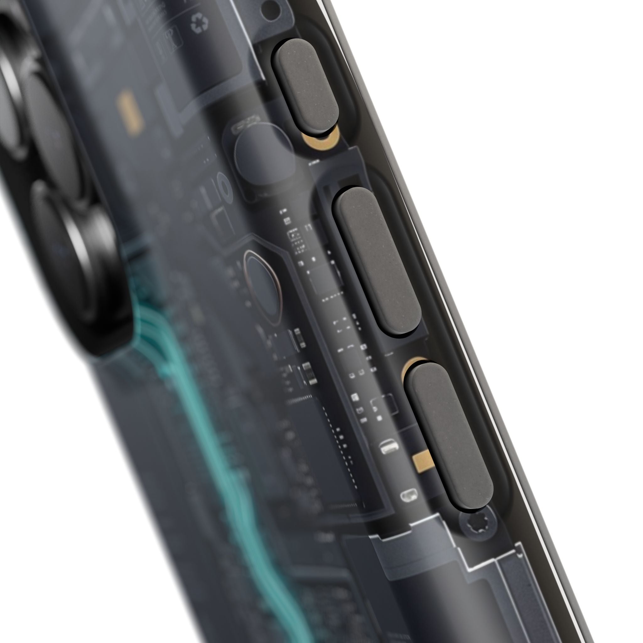 Cyan Bolt Electrician Phone Case — Electric Circuit Wireless Charging Cover