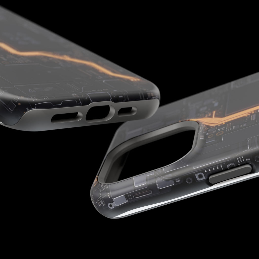 Electrician Circuit Bolt Phone Case — Impact-Resistant Wireless Charging Cover