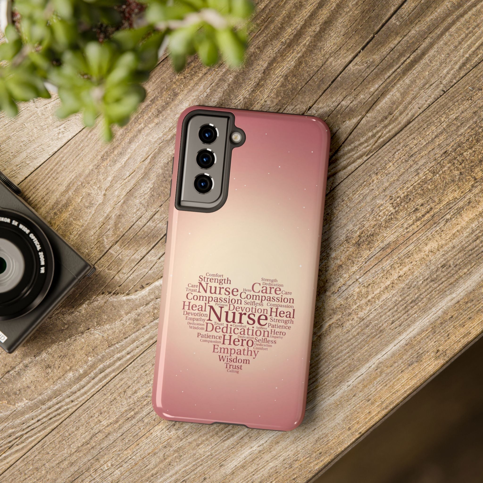 Nurse Heart Word Cloud Phone Case | iPhone & Samsung Galaxy series