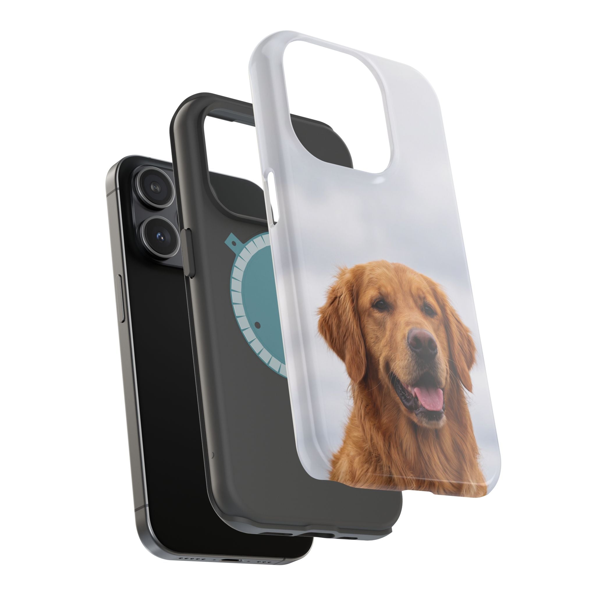 Golden Retriever Phone Case — Impact-Resistant Wireless Charging Cover